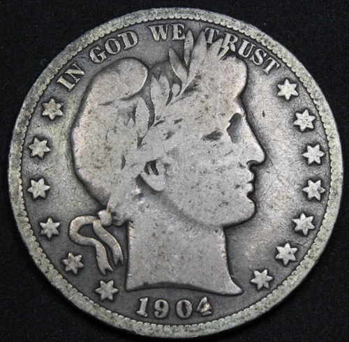 1904-S Barber Half Dollar | Good | 553,038 Mintage Semi-Key | Free Shipping