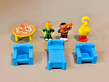 Playskool Child Guidance Lot of Vintage Sesame Street Playset Accessories