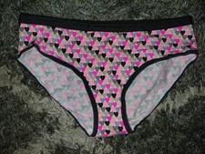 NeW Vs Vintage 2013 logo hiphugger Panty Size Medium Heart Graphics