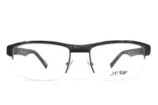 J.F. Rey Eyeglasses Frames JF1269 9305 Brown Black Rectangle Half Rim 55-19-140
