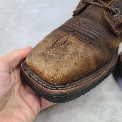 Justin Pulley 8" Stahlkappe Arbeitsstiefel Braun Herren Größe 10D 10 - Bild 10 von 22