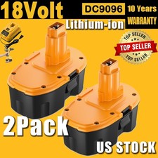 2X 18V 7.0Ah Li-Ion Battery for Dewalt 18 Volt XRP DC9096-2 DC9096 DC9099 7.0Ah
