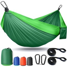 Camping Hammock Lightweight, Portable Hammocks Parachute Hammock with Two Tre...