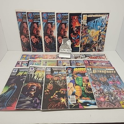 Malibu Comics Lot (24) Ultraforce #1 Polybag Night Man 1 9 Mantra Star Trek DS9