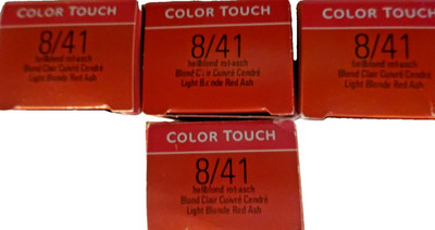 Wella Color Touch VIBRANT REDS 8/41 Hellblond Rot-Asch 4 X 60 ml = 240 ml