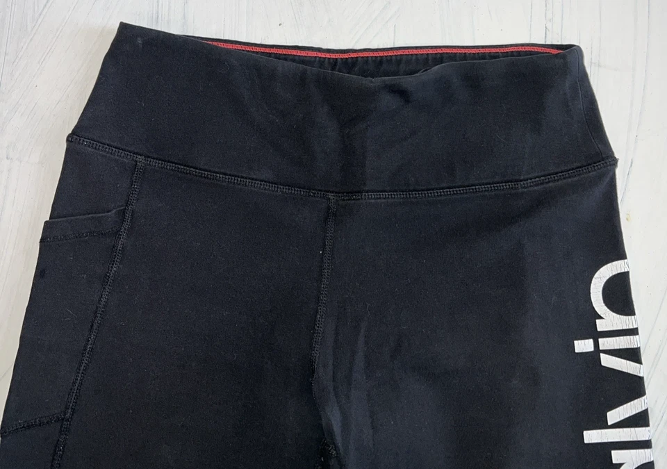 Байкерские шорты Calvin Klein Performance стрейч с высокой талией 7 дюймов, черные, средние - Изображение 2 из 4