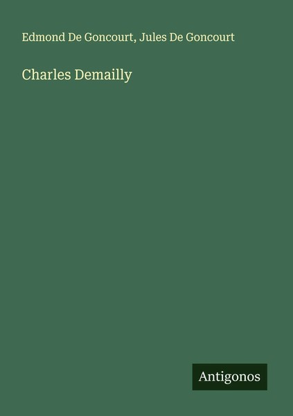 Edmond De Goncourt (U. A.) | Charles Demailly | Taschenbuch | FranzöSisch (2025)-image