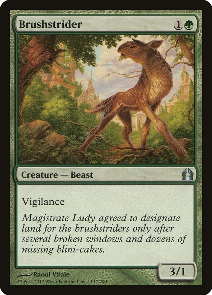2012 Magic: The Gathering: Return to Ravnica - Brushstrider (#117, U, Near Mint)