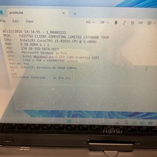 Fujitsu 8 GB RAM PC Laptops & Netbooks 256 GB SSD Capacity for