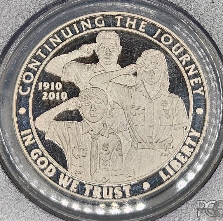 2010-P Boy Scouts of America Commemorative Silver Dollar Proof | PCGS PR69DCAM - Image 3 of 4