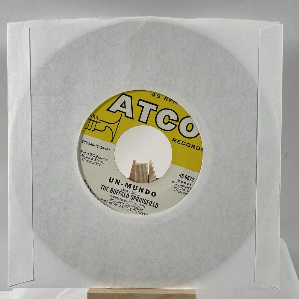 Buffalo Springfield 45 RPM Merry-Go-Round / Un-Mundo—VG+ - Image 4 of 4