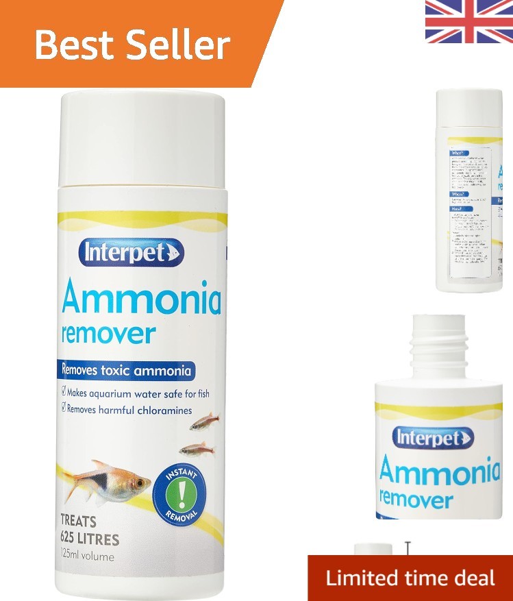 Ammonia & Chloramine Remover for Aquariums - 125ml Easy-Dose Solution