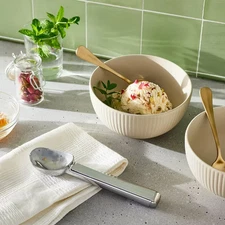 Ice Cream Scoop Silver - Figmint™: Zinc Alloy, Dishwasher-Safe, 7.6" Length, 5.0