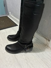 Clarks Women’s Black Real Leather Knee High Winter Boots Waterproof UK 5 RRP£145