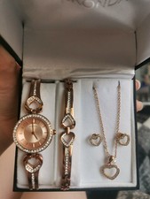 Sekonda Rose Gold Ladies Watch and Jewellery Set