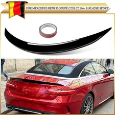 HECKSPOILER F&Uuml;R MERCEDES E-KLASSE W213 COUPE C238 16-20 GLANZ SCHWARZ HECKFL&Uuml;GEL