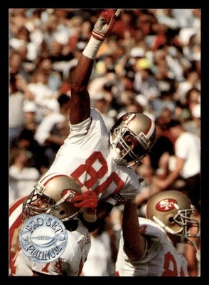 1991  Pro Set Platinum Jerry Rice #140 San Francisco 49ers