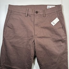 NEW GAP Straight Performance Chinos 29x30 Plymouth Rock Brown 472757-57-1