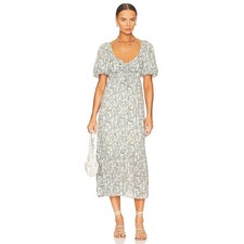 Minkpink 'Juniper' Blue Viscose Midi Dress Size M