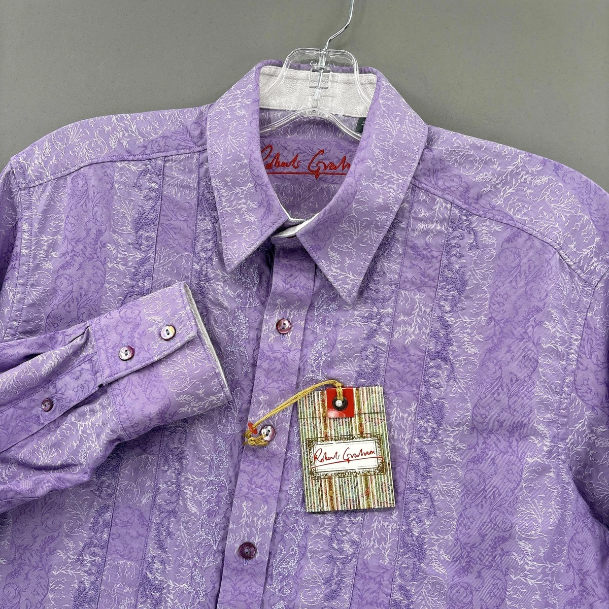 Robert Graham Long Sleeve Purple Shirts for Men for sale | eBay display picture 1