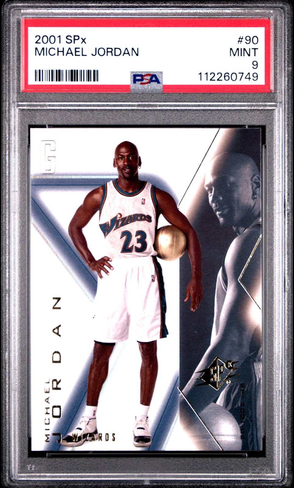 2001 SPX #90 MICHAEL JORDAN PSA 9