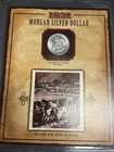 1891-P Morgan Silver Dollar Coin HOME ON THE RANGE Stamp Set Legends Of The West