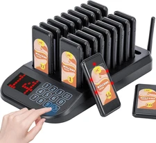 Restaurant Pager System Wireless Calling System Social Distancing Buzzer Max 98