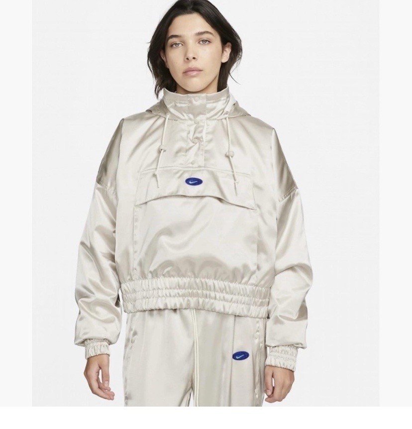 SACAI X NIKE Vintage retrò raro Nike air max oversize crop top raso bomber giacca media