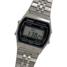 Vintage CASIO W-31 Digital Watch Lithium 5BAR Alarm Chrono New Battery Cleaned
