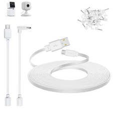 50 Ft Extension Cable Compatible with WYZE Cam Pan V3, WYZE Cam V4, Blink Mini 2