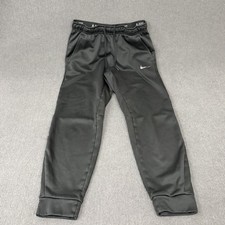Nike Pants Mens Large Black Dri-FIT Fleece Joggers Elastic Waist Pockets Gym