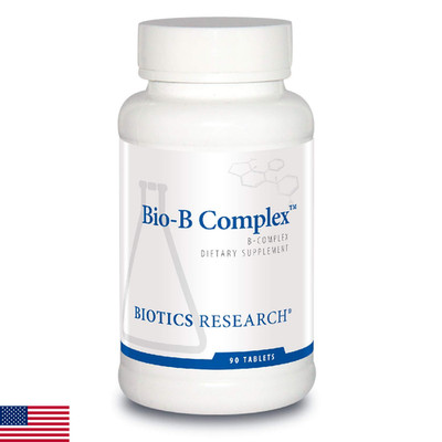 Biotics Research Bio B Complex: B1, B6, B12, Folate for Energy & Brain, 90 Tabs