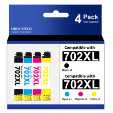 702XL T702XL Ink Cartridges with Epson 702 XL Workforce WF-3730 WF-3733 WF-3720