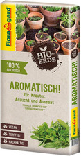 Floragard Bio-Erde Aromatisch 40 L – Torffreie, Vegane Kräuter- & Anzuchterde Mi