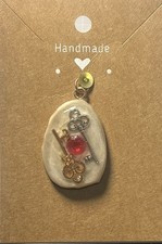 Small Deer Antler Pendant w/ Keys