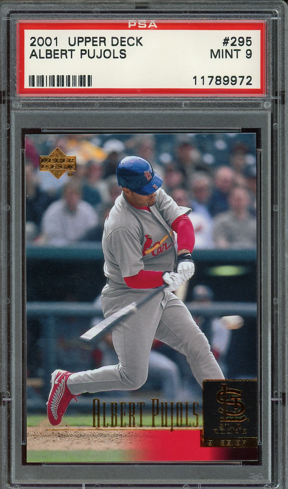 2001 Upper Deck #295 Albert Pujols PSA 9 Mint Rookie RC