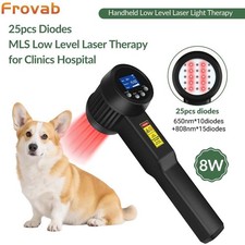 8W Cold Laser Therapy Device 25 Diode 650nm 808nm for Arthritis Pain Pets Dogs
