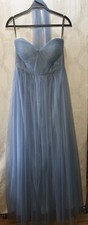 Jenny Yoo Collection Annabelle Convertible Tulle Dress, Blue, Size 12