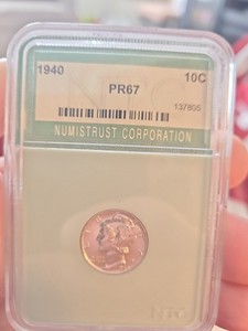 1940 Mercury Dime Proof