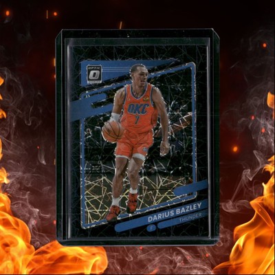 2021-22 Donruss Optic Darius Bazley Black Velocity Lazer Prizm 1st Print 01/39