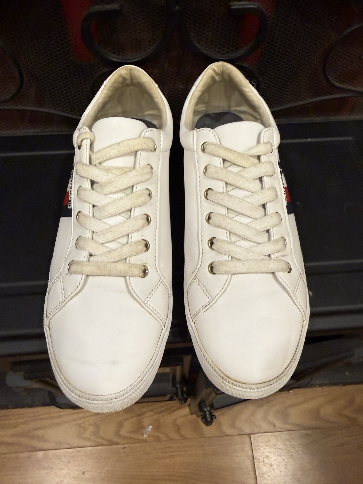 Tommy Hilfiger Twilightz White Striped Sneakers Men's Size 11 Man Made Upper