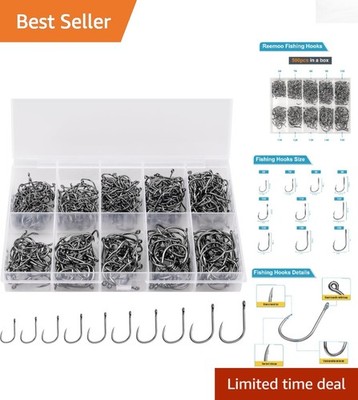 best hooks for freshwater fishing Ewg-Hooks-for-Bass-Fishing-Texas-Rig-Hooks -Offset-Extra-Wide-Gap-Plastic-Worm-Hook Set Bass Rubber Worms Bulk Big Fish Swim Bait Lures Hook Kit 1/0 2/0 3/0 4/0 5/0 6/0 (1/0 25 Pack) : Sports & Outdoors Adding extra weight to the shank helps your bait sink quickly to the strike zone and increase casting distance 9KM Fishing Hooks 50~200Pcs Carp