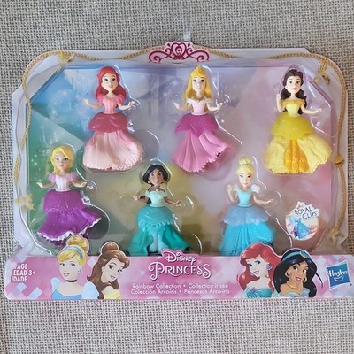 Hasbro Disney Princess Royal Clips Rainbow Collection Figures Set 6pcs
