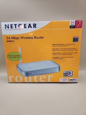 NETGEAR WIRELESS-G ROUTER WGR614  Ver. 5 54 Mbps Wireless Router  New Sealed