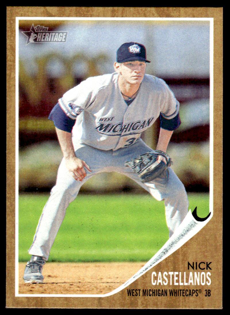 2011 Topps Heritage Minor League 76 Nick Castellanos Whitecaps Baseball Card