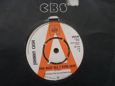 Johnny Cash - You Beat All I Ever Saw / Put The Sugar - RARE Demo / Promo UK 45
