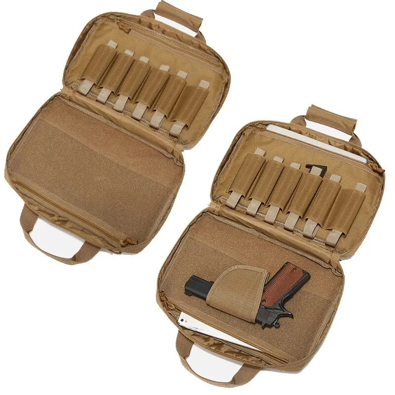 Estuche blando para pistola táctica Bolsa de campo de tiro para pistola Bolsa de almacenamiento de armas de fuego Foto 4 de 4