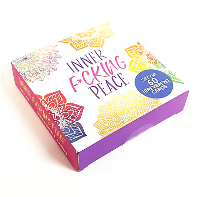 INNER F*CKING PEACE Deck: Set of 60 Irreverent Cards *2020 Peter Pauper Press