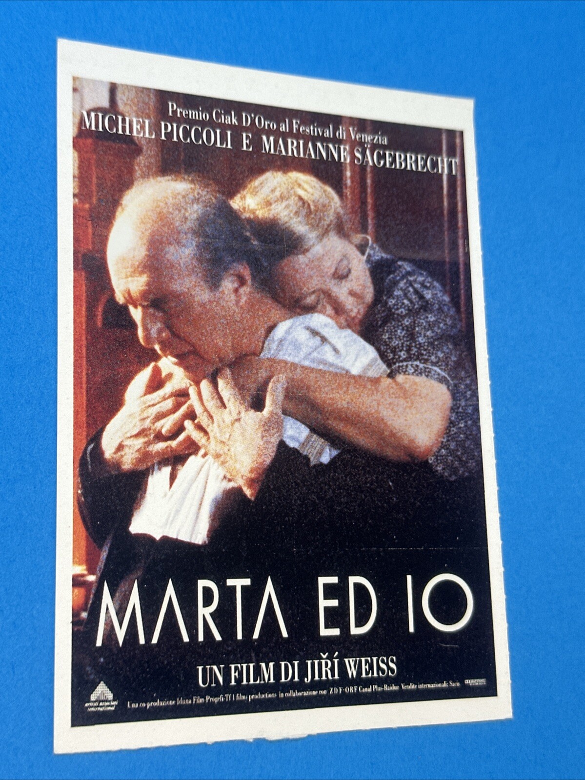 MARTA ED IO - JIRI WEISS , 1990 - Locandina Poster Versione Ufficiale