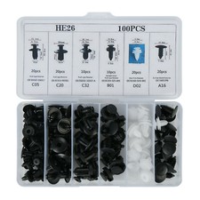 Universal 100 Pcs Rivet Push Clips Retainer Fender Liner Fastener For Car 6 Size